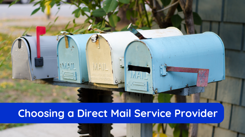 choosing a direct mail service provider