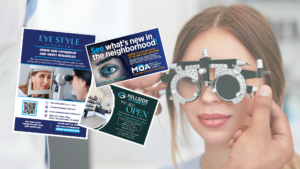 optometrist direct mail postcards